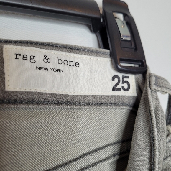 Rag & Bone Gray Raw Hem Ankle Skinny Jeans - Picture 11 of 15